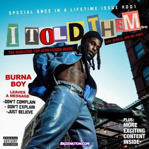Burna Boy Thanks (feat. J. Cole) Mp3 Download